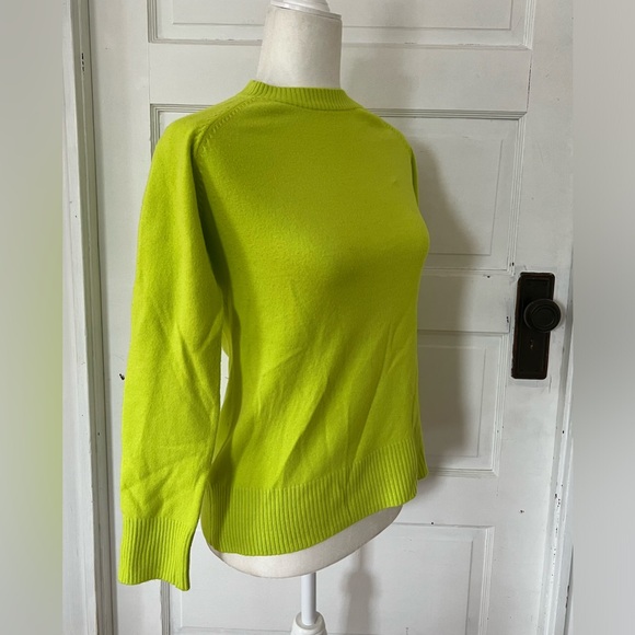 French Connection | Neon Green Crewneck Sweater - Picture 4 of 8
